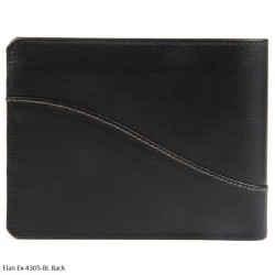 Elan Ex-4305-BL Black - Magnus Zipper Wallet