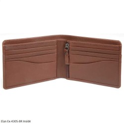 Elan Ex-4305-BR Brown - Magnus Zipper Wallet