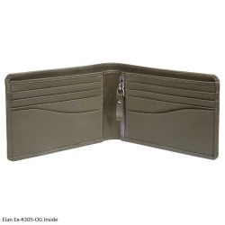 Elan Ex-4305-OG Olive Green - Magnus Zipper Wallet