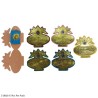 Shagun Envelope AE Kalash with 1 Rupee coin 5pc Pack Assorted colours pack