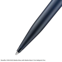 Sheaffer VFM-9429 Matte Blue with Matte Black Trim Ballpoint Pen