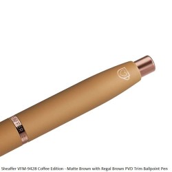 Sheaffer VFM 9428 Coffee Edition Matt Brown with Regal Brown PVD Trim Ballpoint Pen