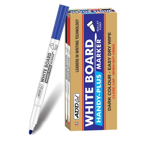ADD Gel Handy-Pro Whiteboard Marker Fine Tip - Black, Blue, Red colors