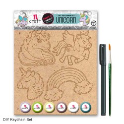 iCraft DIY Keychain Set - Paint It Yourself