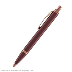 Parker IM Monochrome Burgundy Trim Medium Point Ballpoint Pen