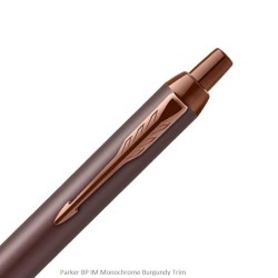 Parker IM Monochrome Burgundy Trim Medium Point Ballpoint Pen