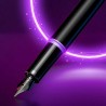 Parker IM Amethyst Purple Black Trim Fountain Pen Medium Point