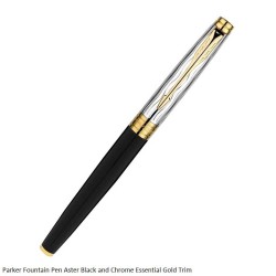 Parker Aster Black and Chrome Essential FP
