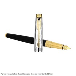 Parker Aster Black and Chrome Essential FP