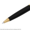 Parker Aster Black and Chrome Contemporary Gold Trim Ball Pen