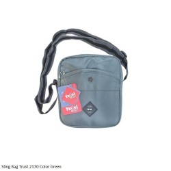 Sling Bag Trust 2170 Color Black, Blue and Greeen