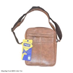 Sling Bag Trust 8895 Color Black, Brown and Tan