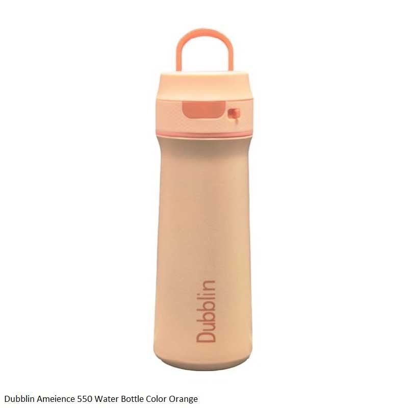 Dubblin Ambience 550 Water Bottle Orange 550ml Capacity
