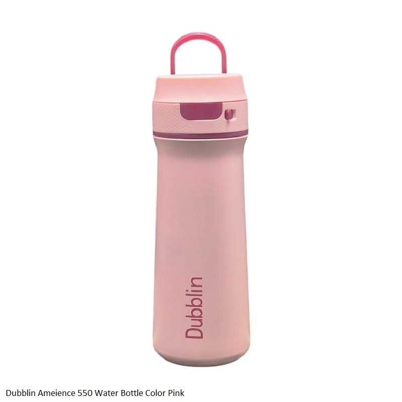 Dubblin Ambience 550 Water Bottle Pink 550ml Capacity