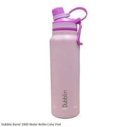 Dubblin Barrel 1000 Water Bottle Pink