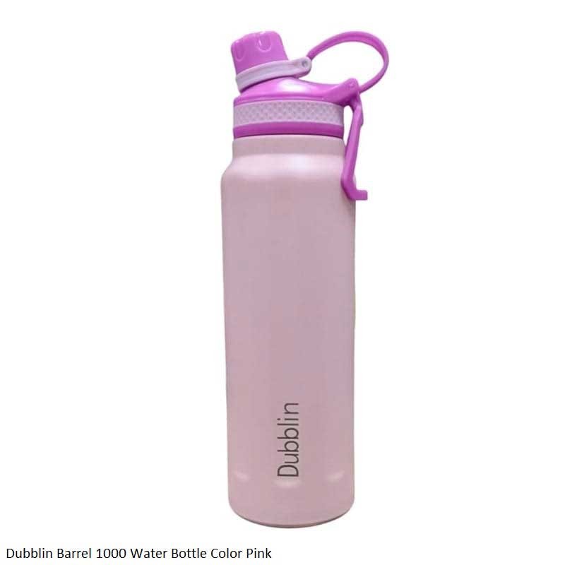 Dubblin Barrel 1000 Water Bottle Pink