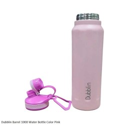 Dubblin Barrel 1000 Water Bottle Pink