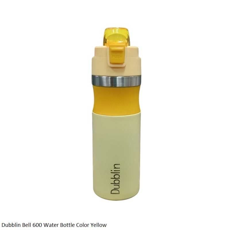 Dubblin Bell 600 Water Bottle Yellow
