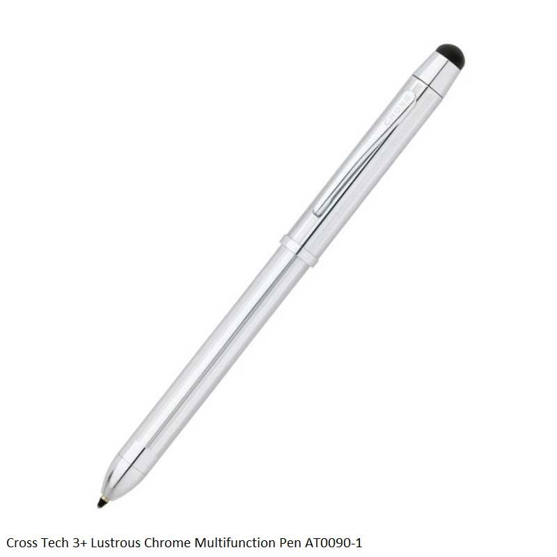 Cross Tech 3+ Lustrous Chrome Multifunction Pen AT0090-1
