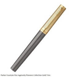 Parker Fountain Pen Ingenuity Pioneers Collection Gold Trim Medium Point