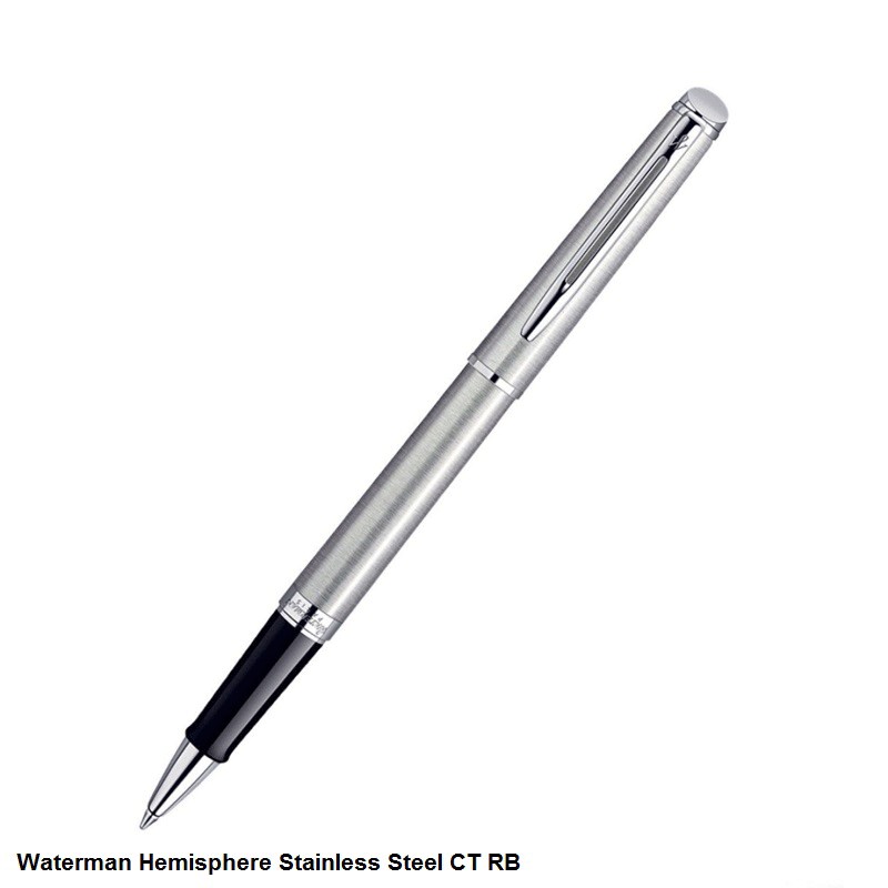 Waterman Hemisphere Stainless Steel Chrome Trim Roller Ball Pen