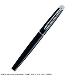Waterman Hemisphere Mars Black Chrome Trim Roller Ball Pen