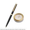 Sheaffer Sagaris 9471-K Shiny Black Golden Trim with Table Clock