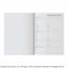 Anupam Icon Journal - A5 -192 Pages - Stone Grey Suede Textured PU with Custom Metallic ICON Design