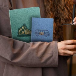 Anupam Natal A5 Ruled Notebook 192 Pages 80Gsm 100% Recycled Paper Cover with Gold Foiling Designer Titles
