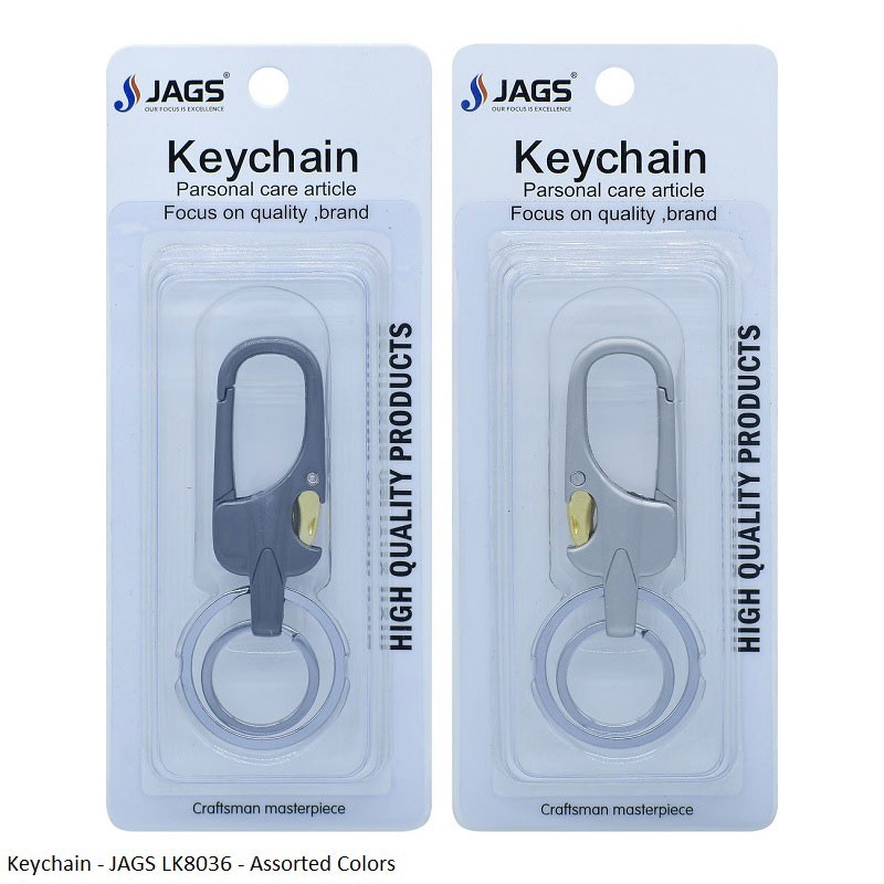 JAGS LK8036 Hook Keychain - Assorted Colors