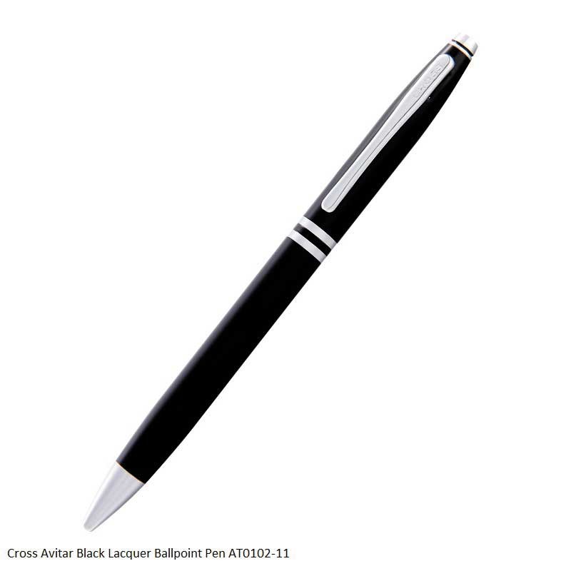 Cross Avitar Black Lacqure Ballpoint Pen AT0102-11