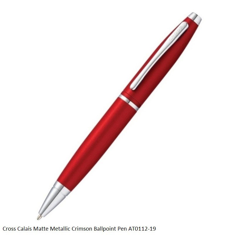 Cross Calais Matte Metallic Midnight Crimson Ballpoint Pen AT0112-19