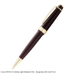 Cross Bailey Light Burgendy With Golden Trims Ballpoint Pen AT0742-11