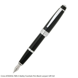 Cross Bailey Black Lacquer Fountain Pen Gift Set AT0456-7MS-5