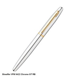 Sheaffer VFM 9422 Polished Chrome with Gold-Plated Trim Rollerball Pen