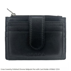 Cross Coventry Polished Chrome Ballpoint Pen with Card Holder AT0662-7/CH