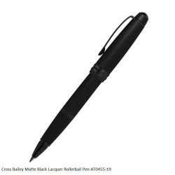Cross Bailey Matte Black Lacquer Rollerball Pen AT0455-19
