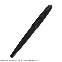 Cross Bailey Matte Black Lacquer Rollerball Pen AT0455-19