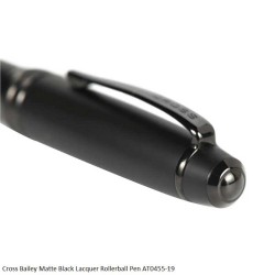 Cross Bailey Matte Black Lacquer Rollerball Pen AT0455-19