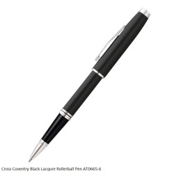 Cross Coventry Black Lacqure Rollerball Pen AT0665-6﻿