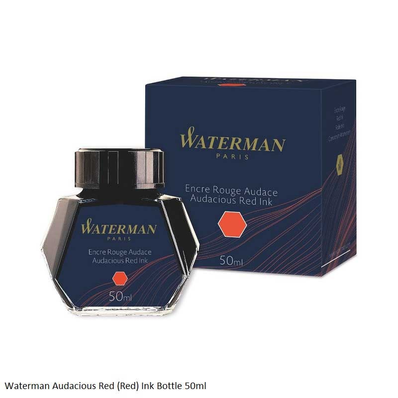 Waterman Audacious Red Fountain Pen Ink 50ml