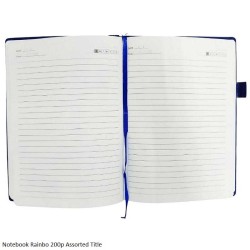 Notebook Rainbow A5 200pages - Assorted Titles