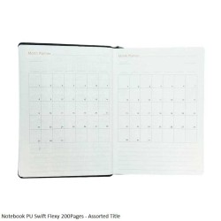 Notebook PU Swift Flexy 200Pages - Assorted Title