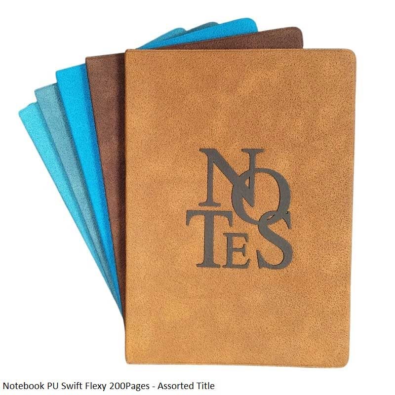 Notebook PU Swift Flexy 200Pages - Assorted Title