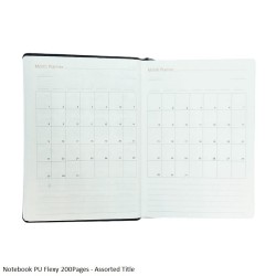 Notebook PU Flexy 200Pages - Assorted Title