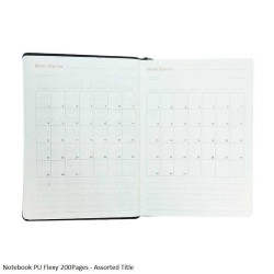 Notebook PU Flexy 200Pages - Assorted Title