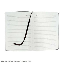 Notebook PU Flexy 200Pages - Assorted Title