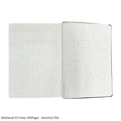 Notebook PU Flexy 200Pages - Assorted Title