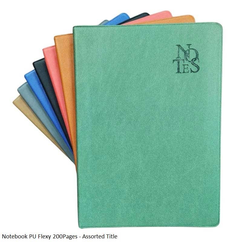 Notebook PU Flexy 200Pages - Assorted Title