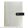 Notebook AT53 Wooden Title Snap Button Closer 192Pages - Assorted Title